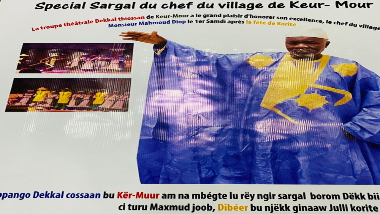 Nuit spéciale de Sargal à l'honneur de leur Chef de Village