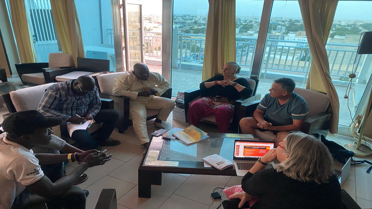 La délégation de l'association KMR-FADEK a rencontré  Monsieur ERICK BOU de l'association FRANCA en mission en Mauritanie du 28 Mars au 10 Avril 2025.